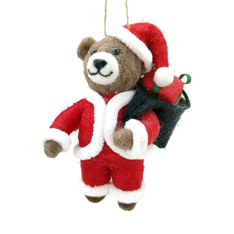 Santa Bear Ornament