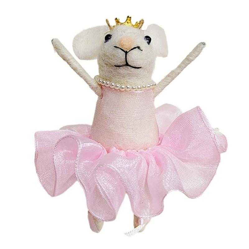 Ballerina Mouse Ornament