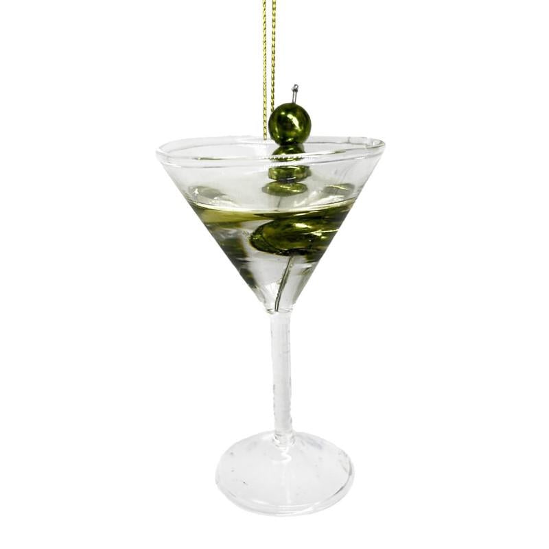 Chartreuse Glass Martini Ornament
