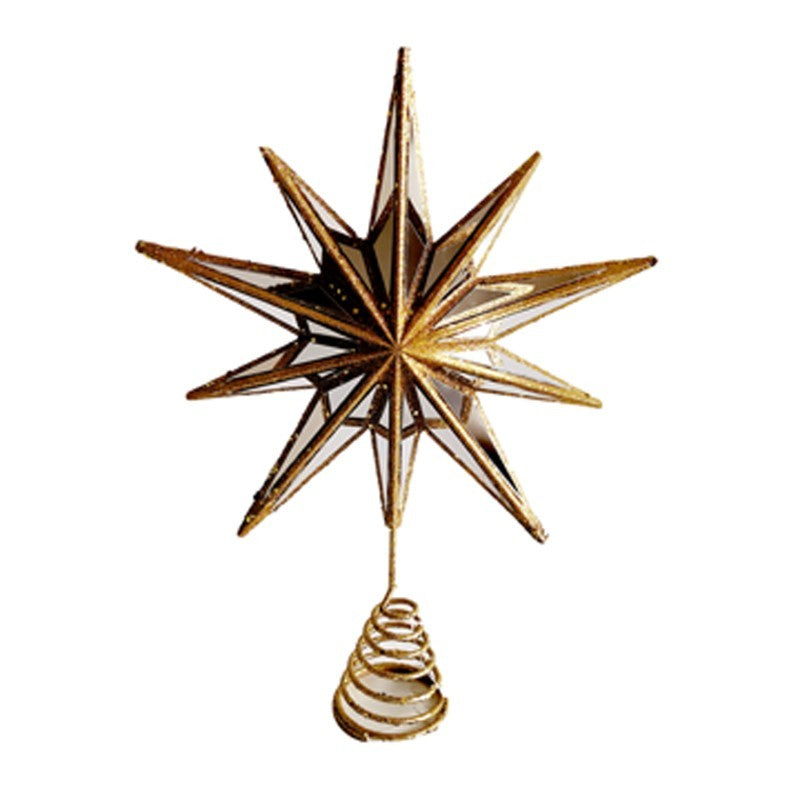 Gold Star Mirror Tree Topper
