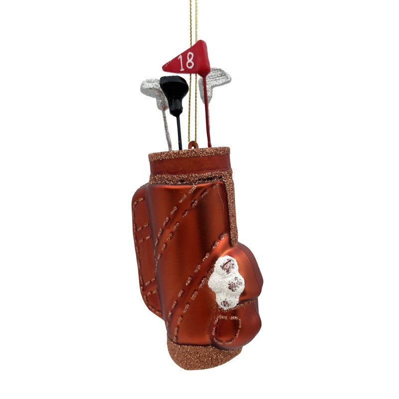 Glass Golf Bag Ornament