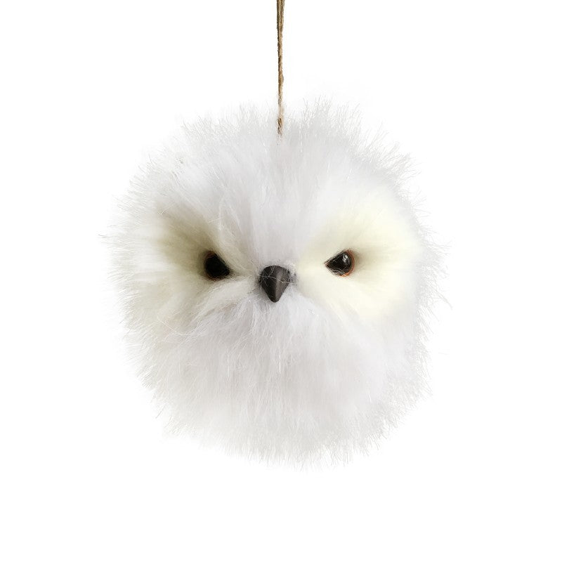 Faux Fur Owl Ornament