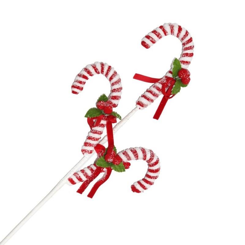 Triple Candy Cane Pick