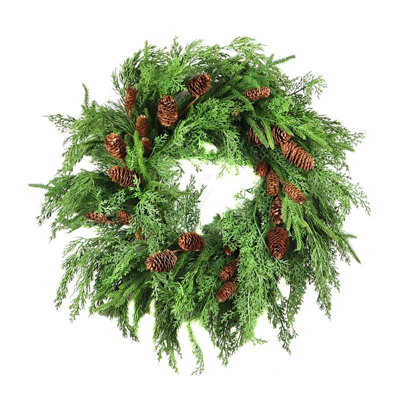 Evergreen &amp; Cedar Wreath 24"D
