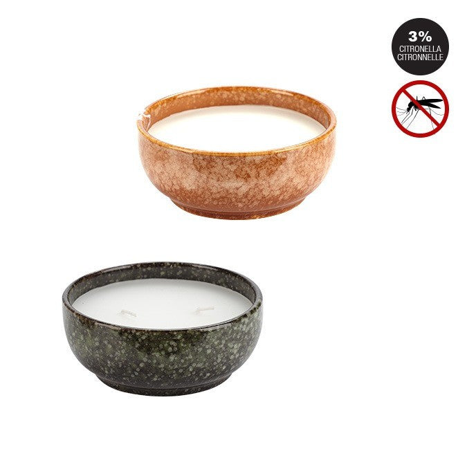 Citronella Candle In Ceramic Bowl