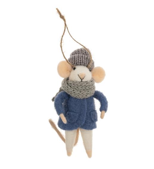 Cozy Cora Mouse Ornament