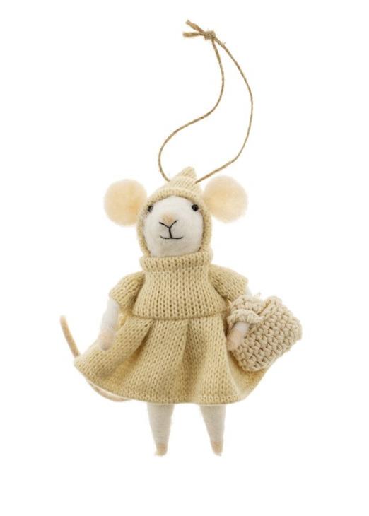 Prairie Penelope Mouse Ornament