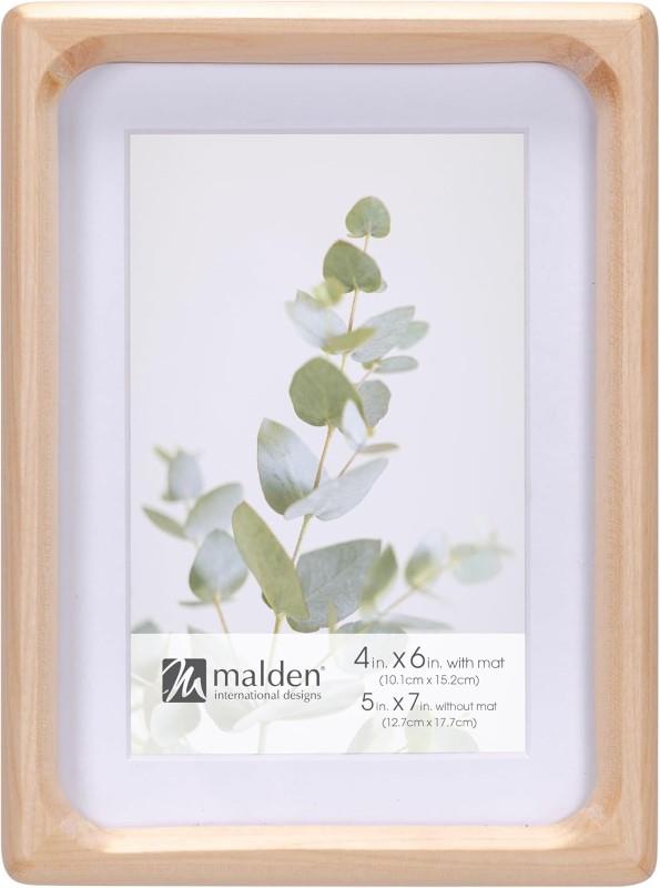 Narrow Matted Birch 4" x 6" Photo Frame