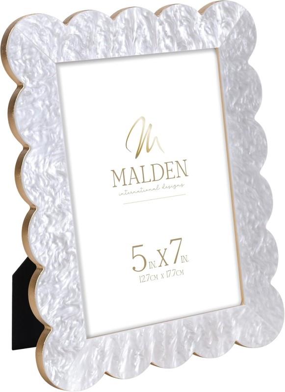 Ava White Ruffle 5" x 7" Photo Frame