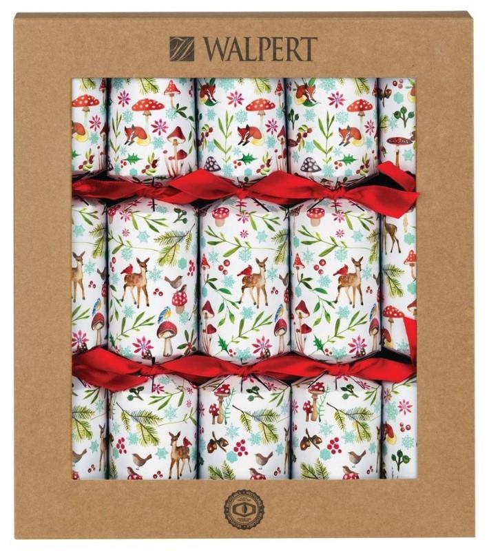 Walpert Eco Fawn&#39;s Forest Christmas Crackers, Set of 10