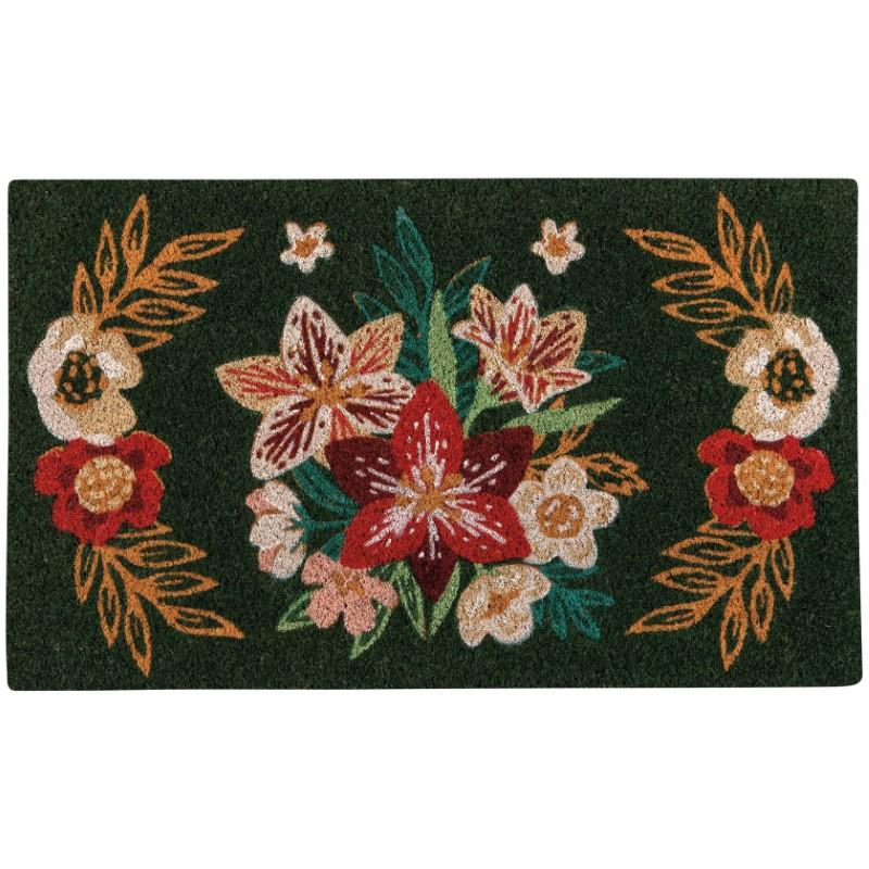 Amaryllis Christmas Doormat