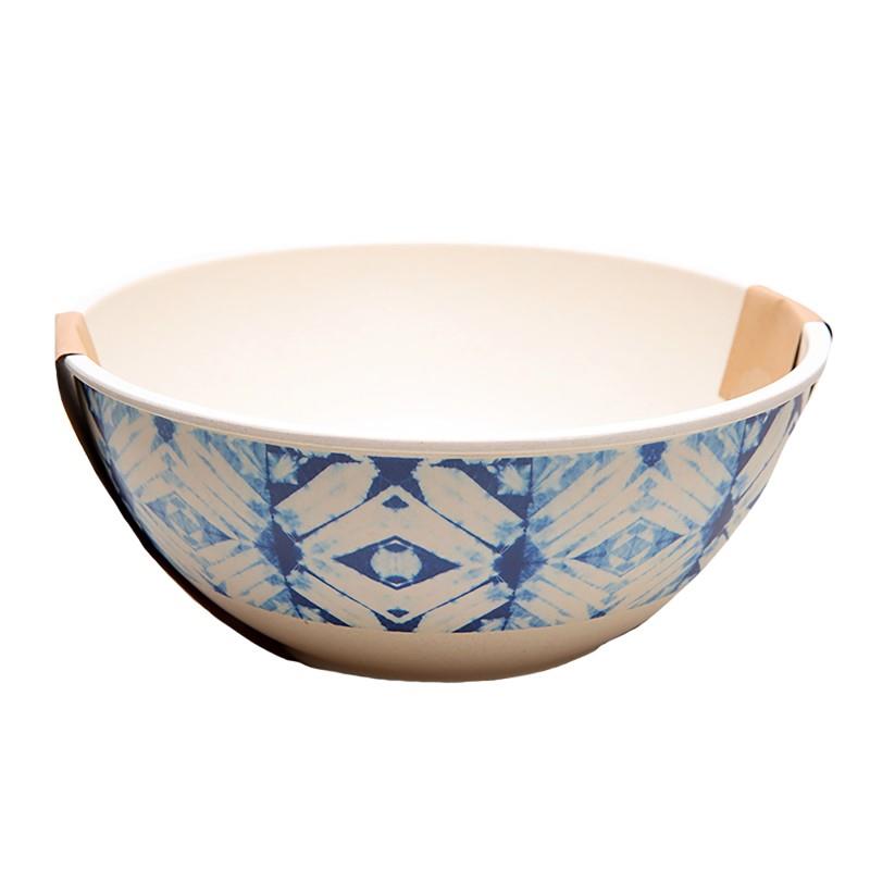 Blue Bamboo Salad Bowl