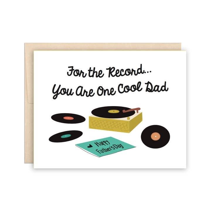 Vinyl Records Father's Day Card