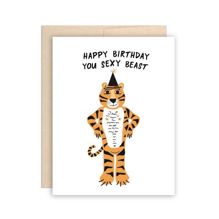Sexy Beast Birthday Card