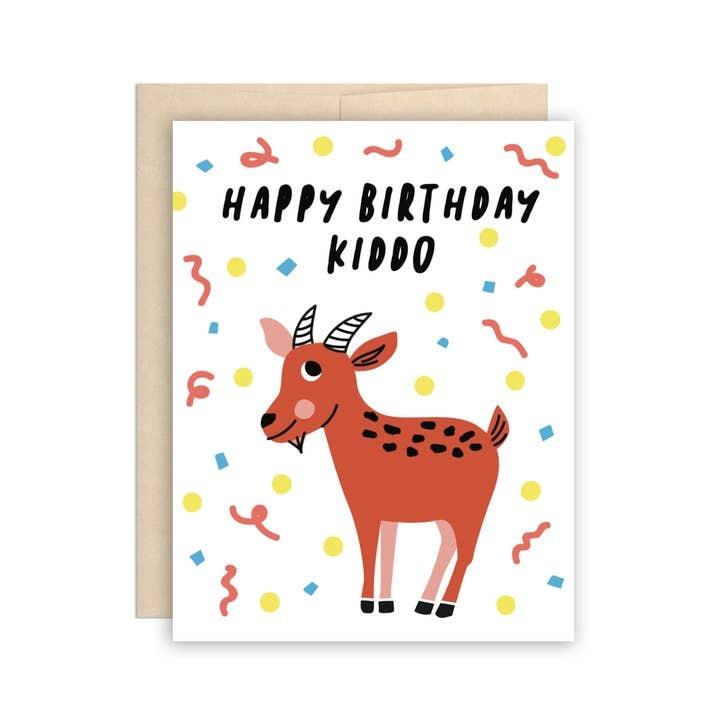 Goat Kiddo Birthday Card