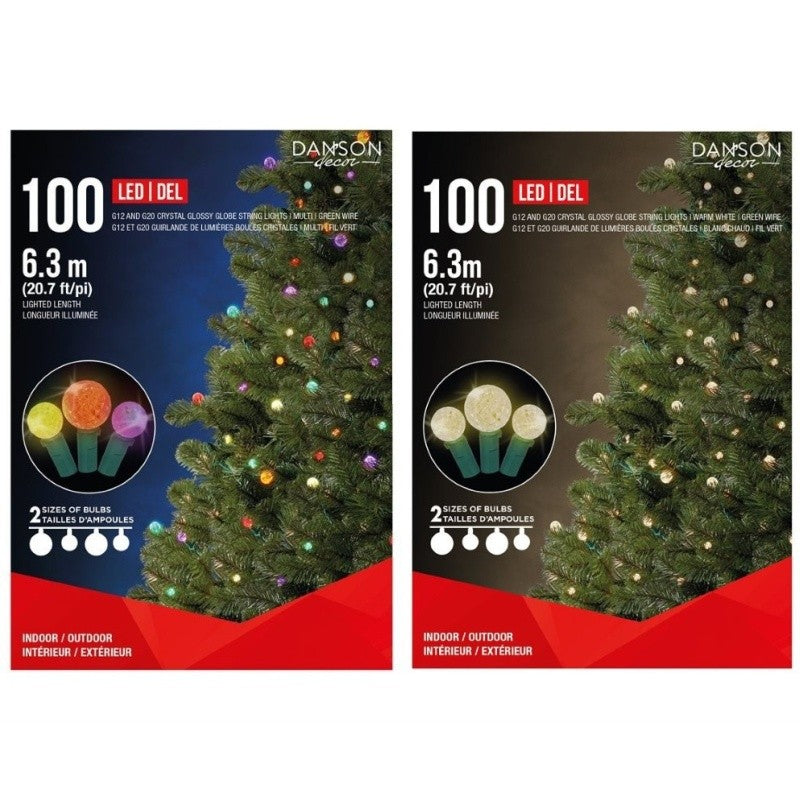 100 LED Glossy Globe string Lights