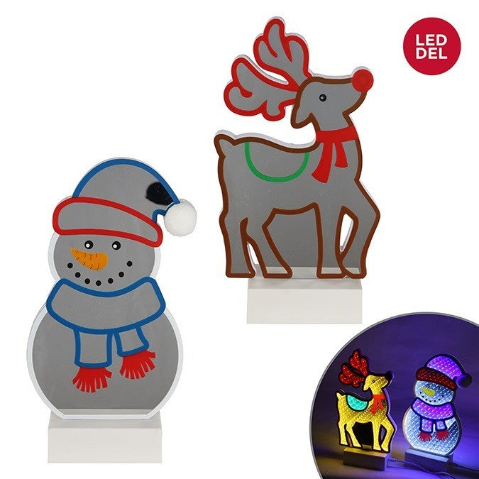 LED Infinity Light Holiday Decoration, 11"H