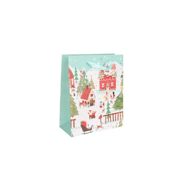 Winter Village Gift Bag 12.5&quot;H