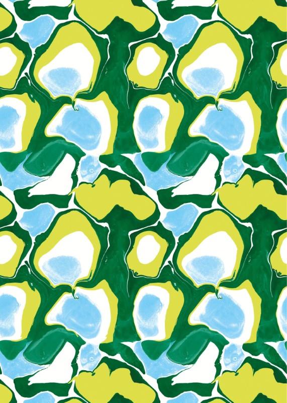 Abstract Green Wrapping Paper, 3 Meters