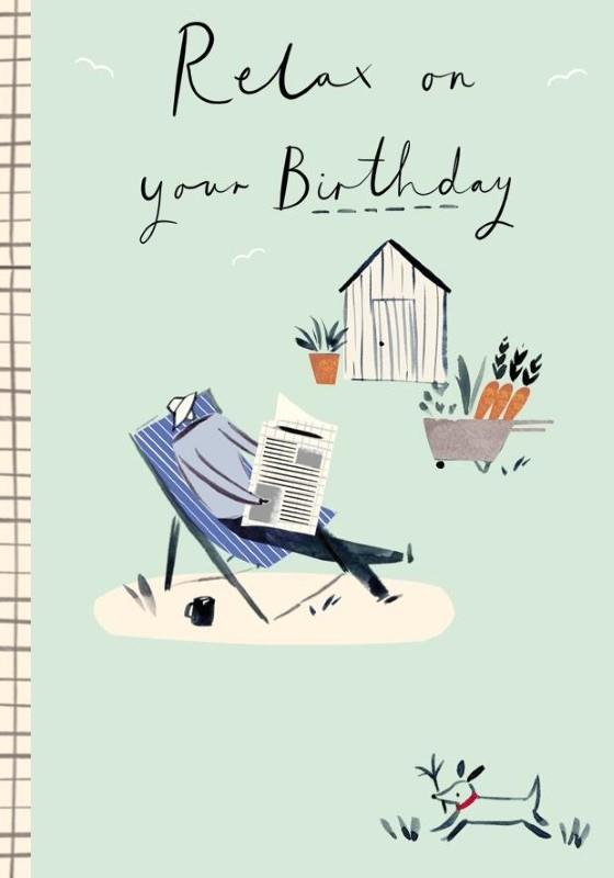 Relax Garden Birthday Card