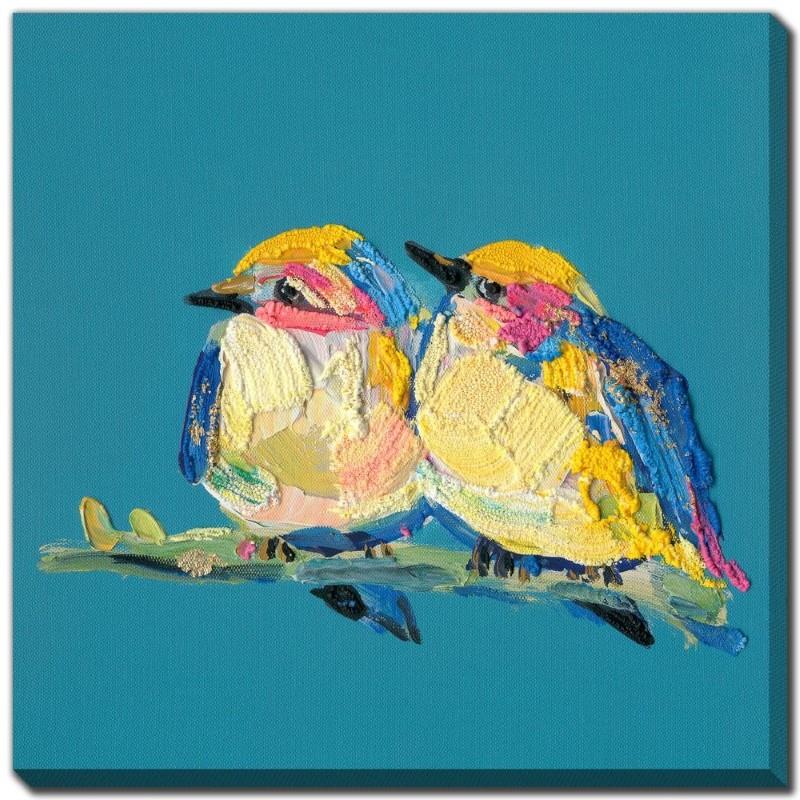 Bold Plumage I Canvas Wall Art, 16"Sq