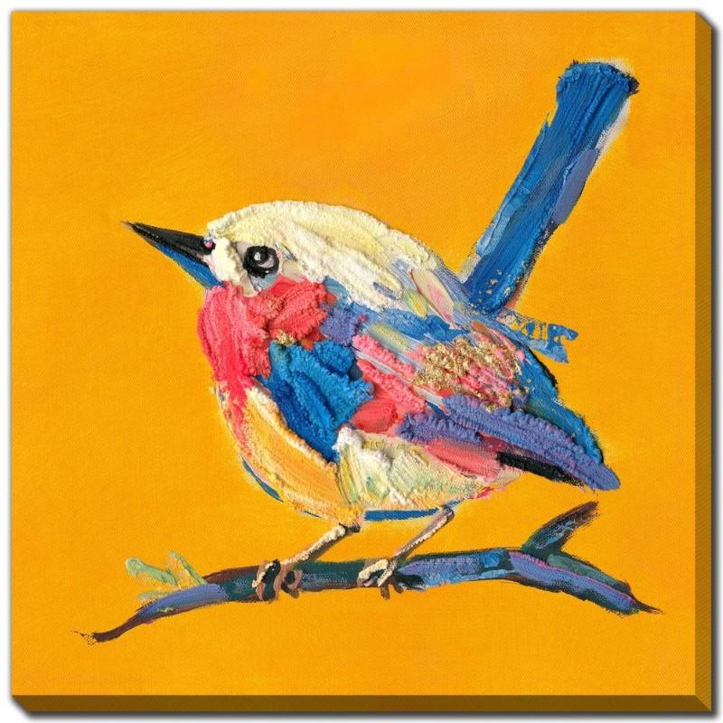 Bold Plumage II Canvas Wall Art, 16"Sq