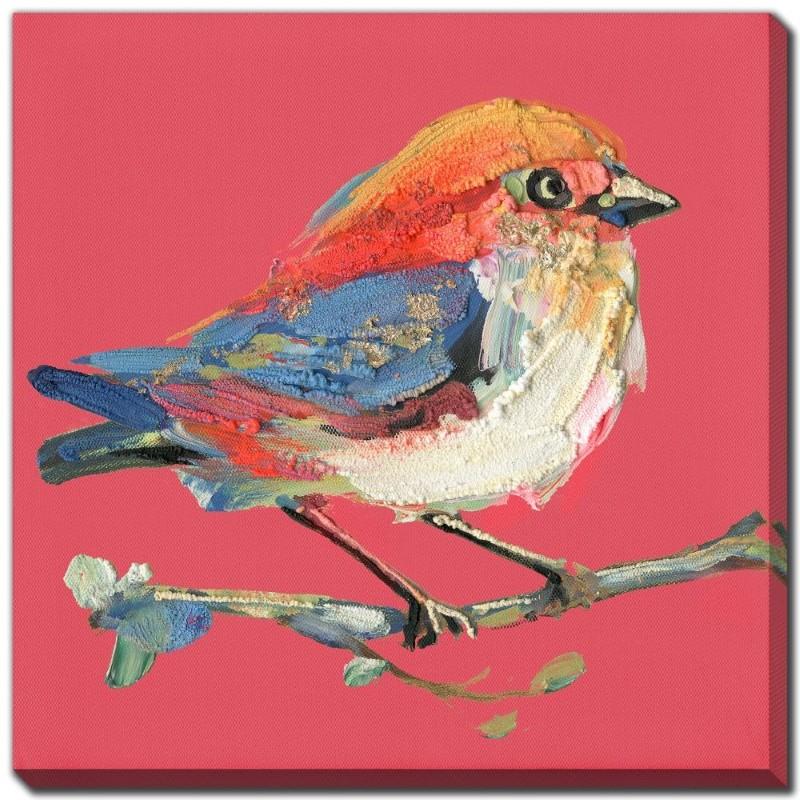 Bold Plumage III Canvas Wall Art, 16"Sq