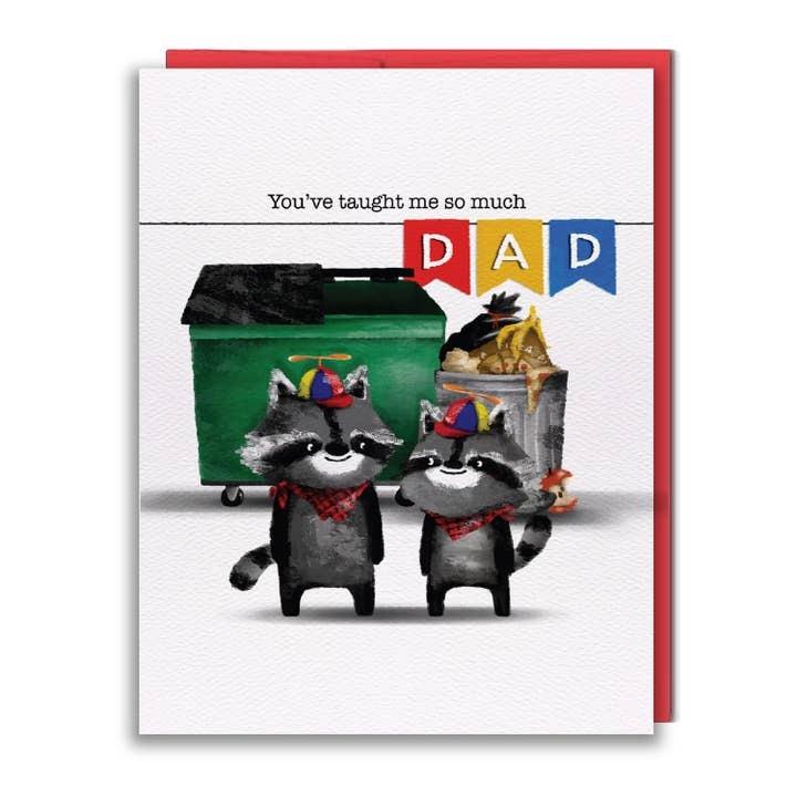 Raccoon Father's Day Card