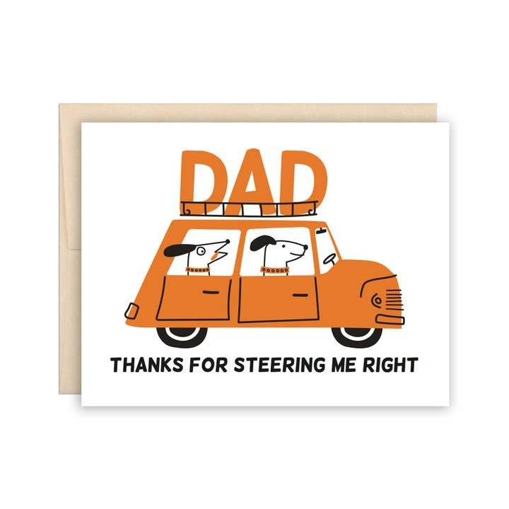Dog Driver Father's Day Card