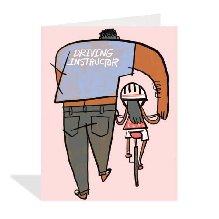 Learning To Cycle Father's Day Card