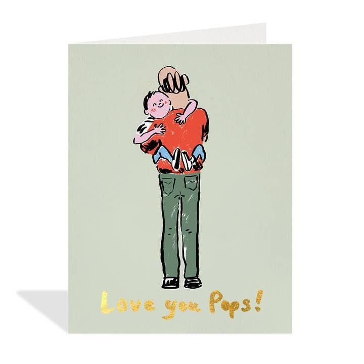 Love You Pops Father's Day Card