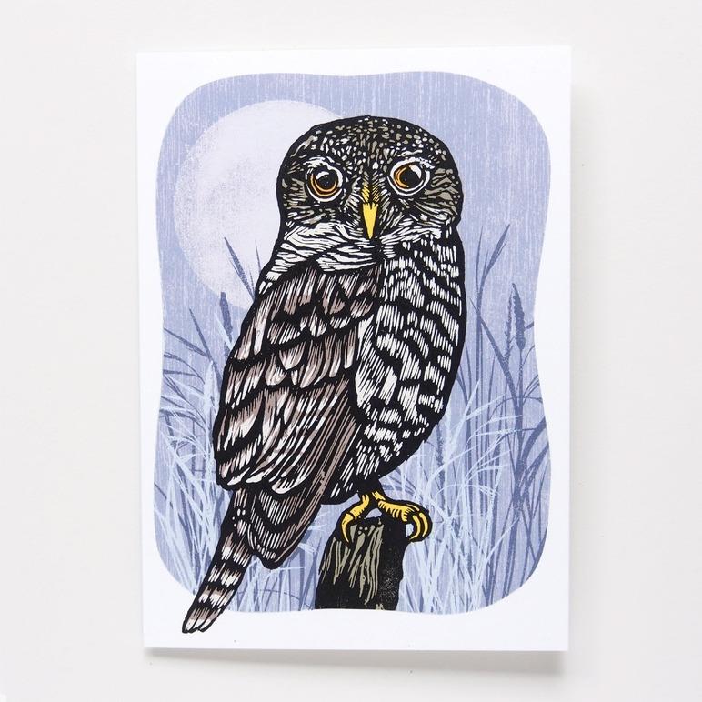 Night Owl Greeting Card