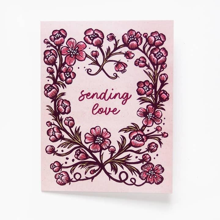 Sending Love Greeting Card