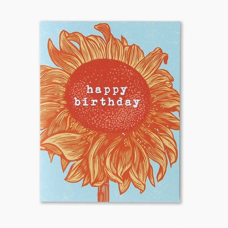 Sunflower Birthday Card