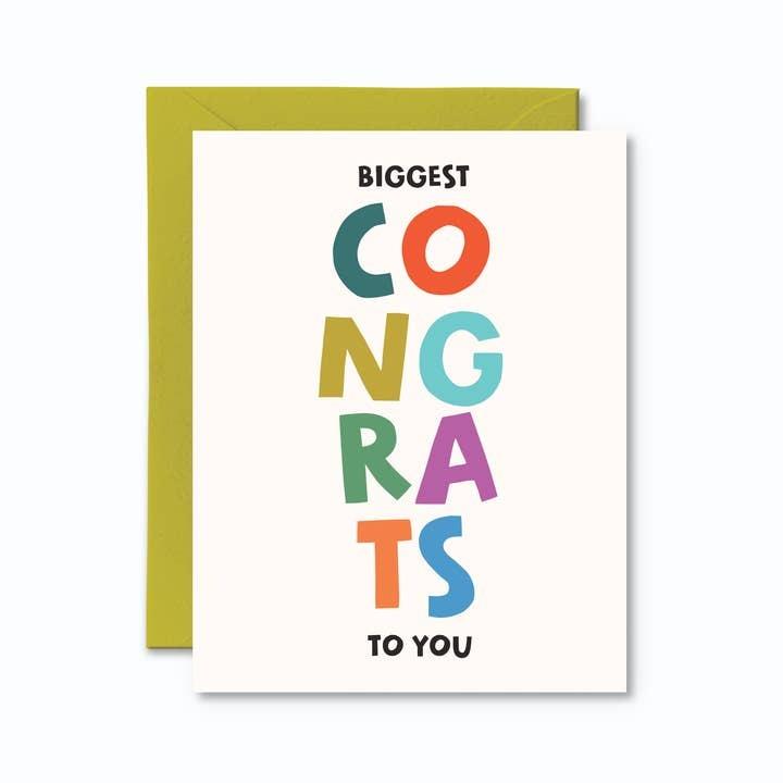 Biggest Congrats Greeting Card