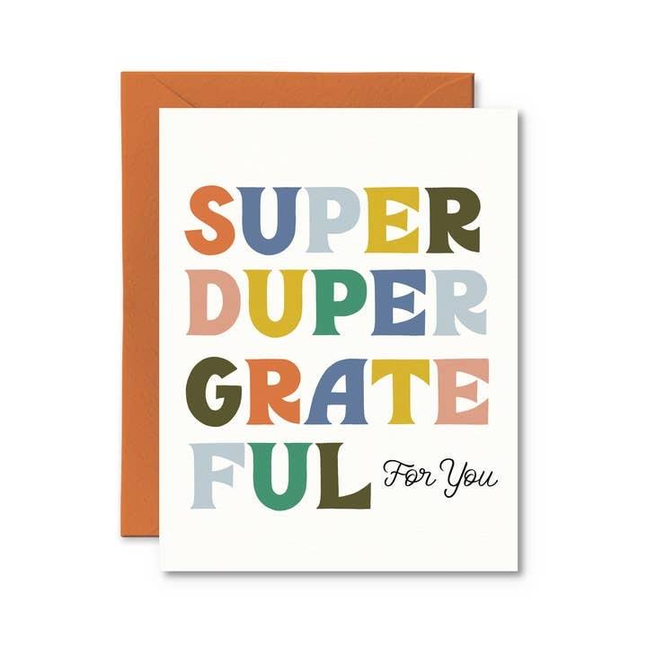 Super Duper Grateful Thank You Card