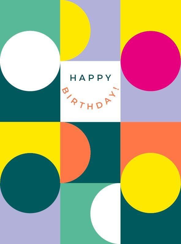 Fluoro Birthday Card