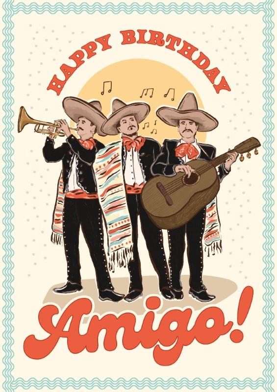 Amigo Birthday Card