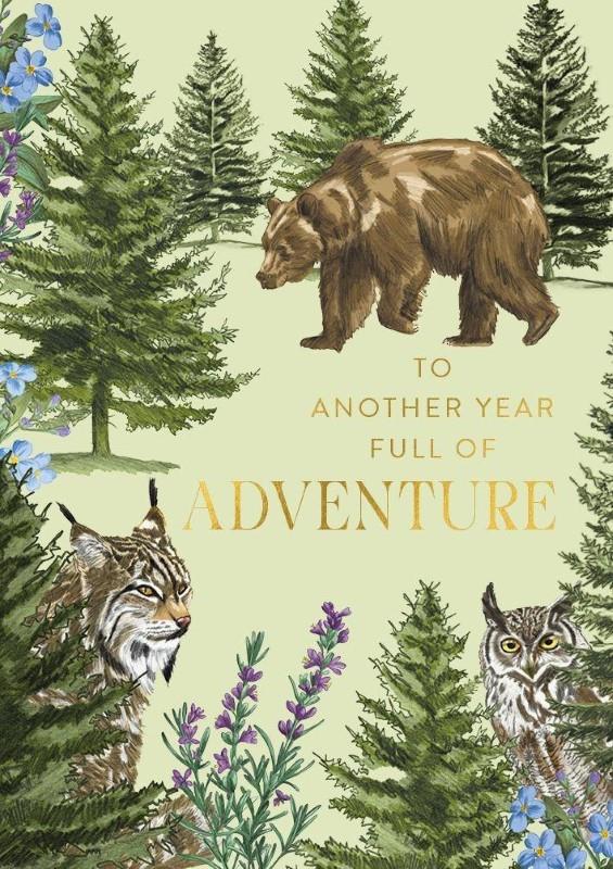 Year Of Adventure Birthday Card