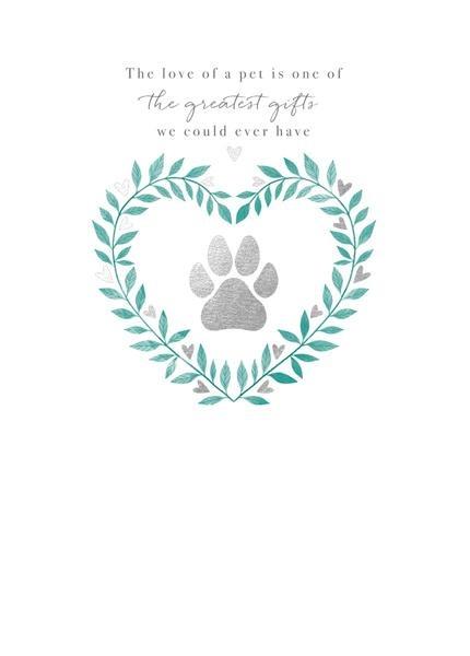 Love Of A Pet Sympathy Card