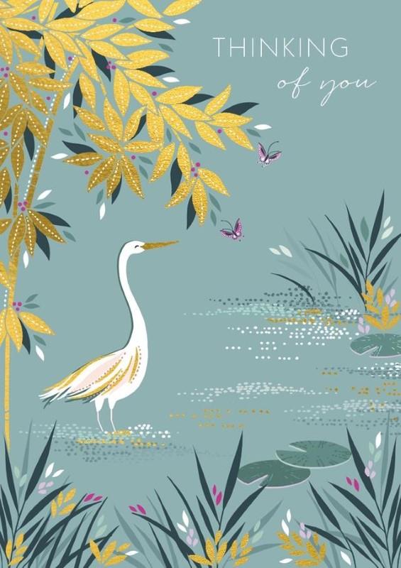 Stork Thinking Of You Sympathy Card