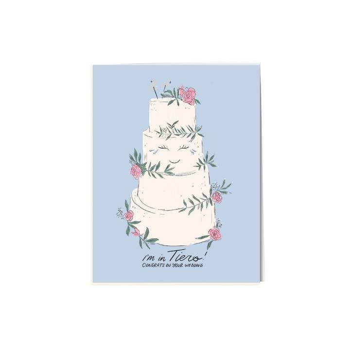 I'm In Tiers Wedding Card