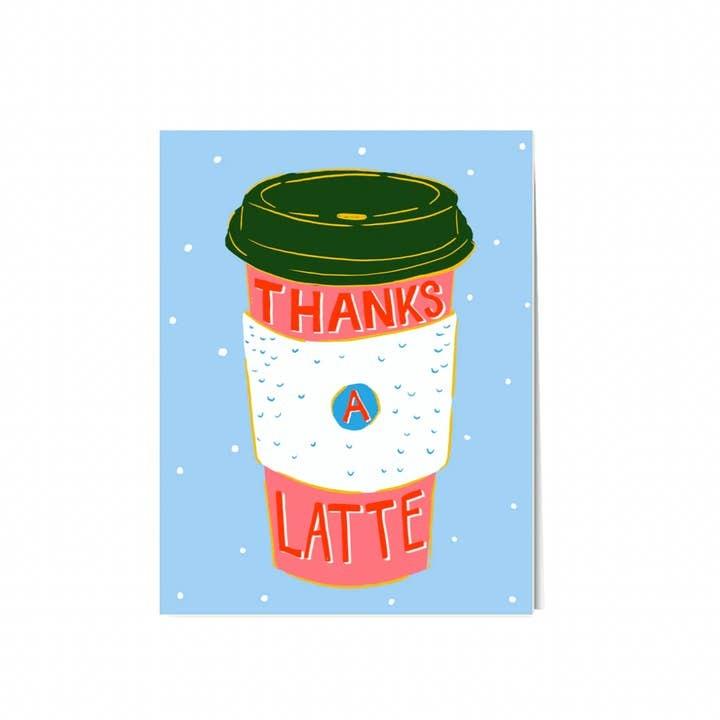 Latte Thank You Card