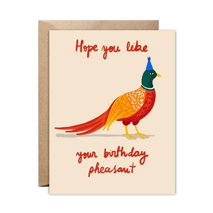 Pheasant Birthday Card