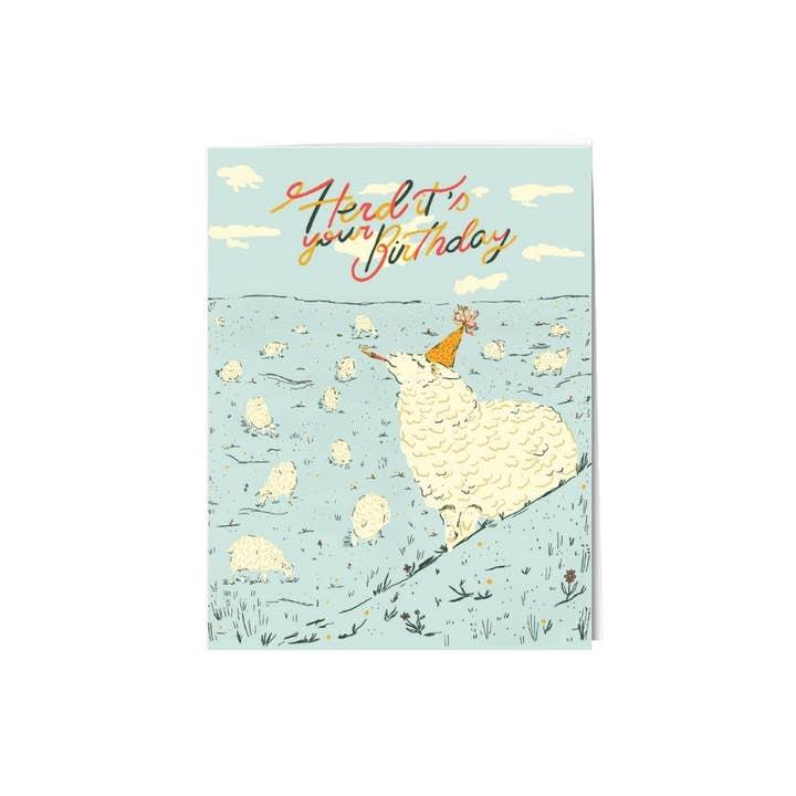 Sheep Herd Birthday Card