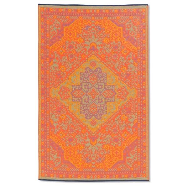 Turkish Orange & Blue Outdoor Mat