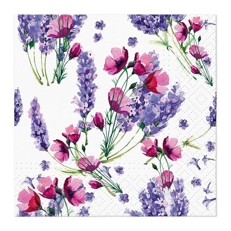 Fragrant Lavender Cocktail Napkins, Pack/20