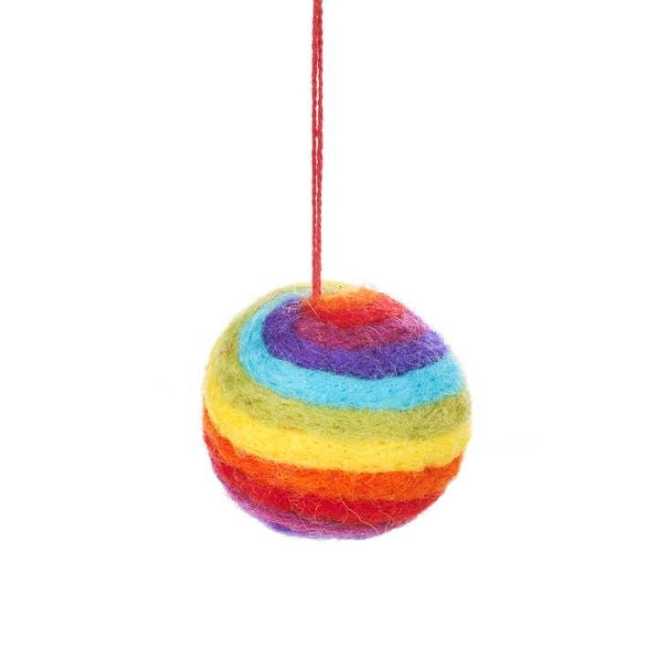 Felt Rainbow Bauble