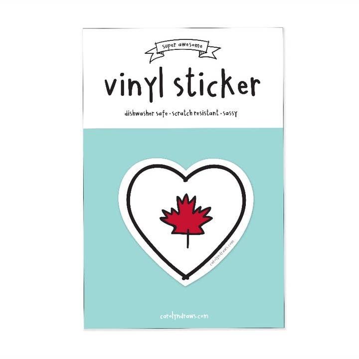 Canada Heart Vinyl Sticker