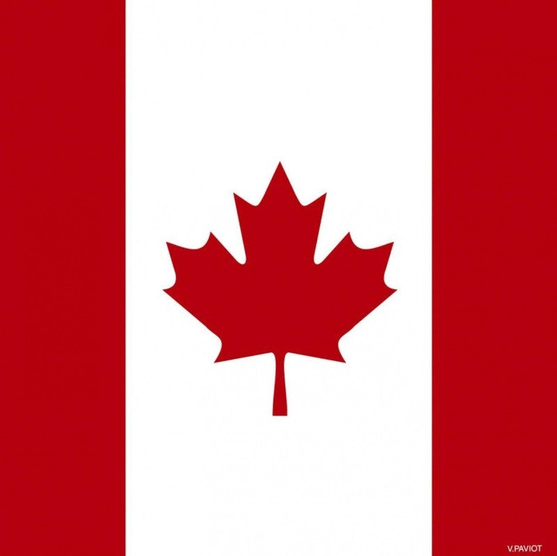 Canada Flag 3-Ply Cocktail Paper Napkin, Pack 20